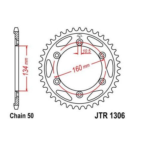 Steel Rear Sprocket 41T for Street HONDA RVT1000R (RC-51) 2000-2006