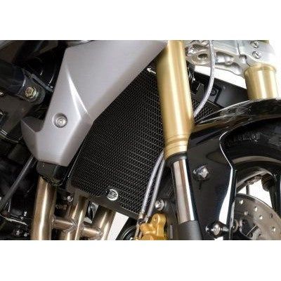 Load image into Gallery viewer, R&amp;G Racing Black Aluminum Radiator Guard For 2013-2016 Triumph Street Triple 675
