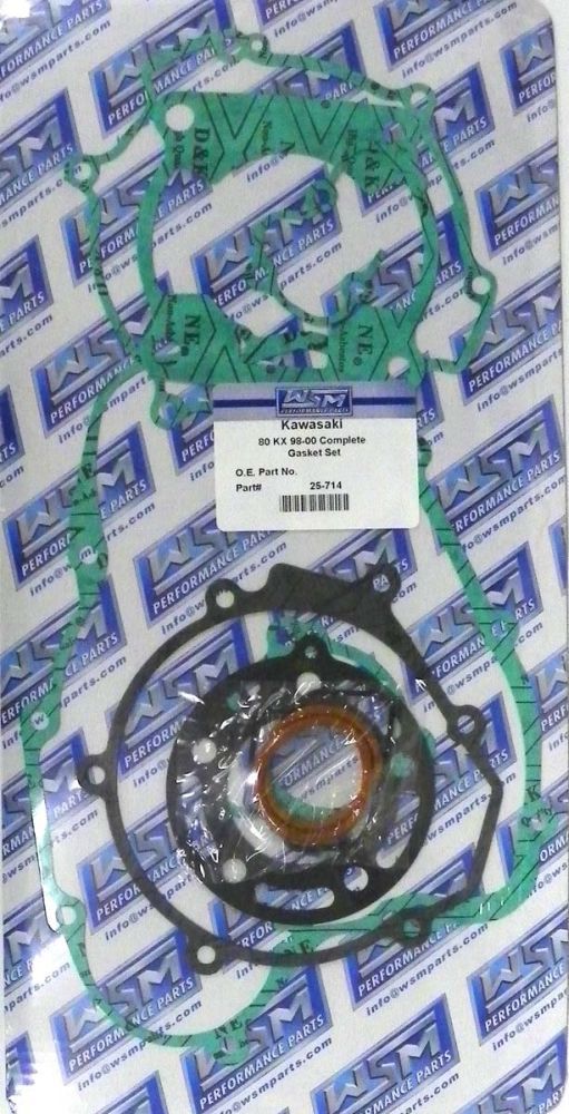 Load image into Gallery viewer, WSM Complete Gasket Kit For Kawasaki 80 KX 98-00 25-714
