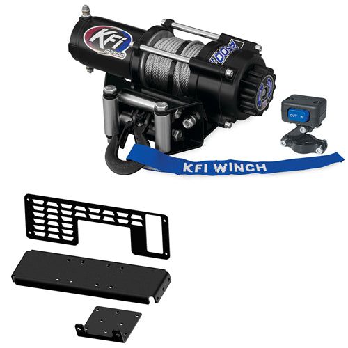 Load image into Gallery viewer, 2500lb KFI Winch Mount Combo Kit Polaris 01-09 425 500 700 Full-size Ranger NEW

