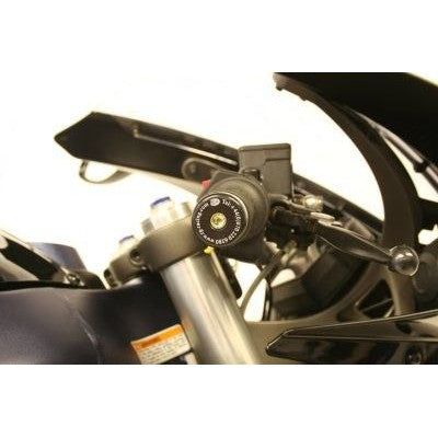 Load image into Gallery viewer, R&amp;G Racing Black Bar End Sliders For 2008-2010 Buell 1125R BE0046BK
