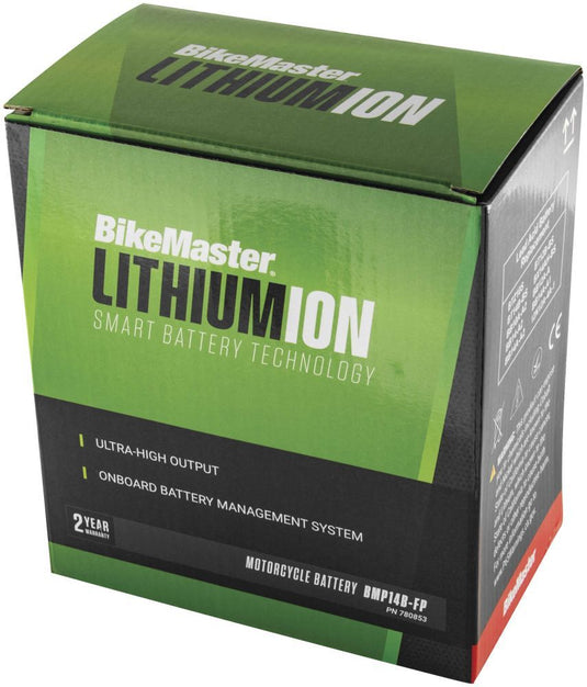 BikeMaster Lithium-Ion 2.0 Battery For Yamaha YZF-R1 2004-2014 Black