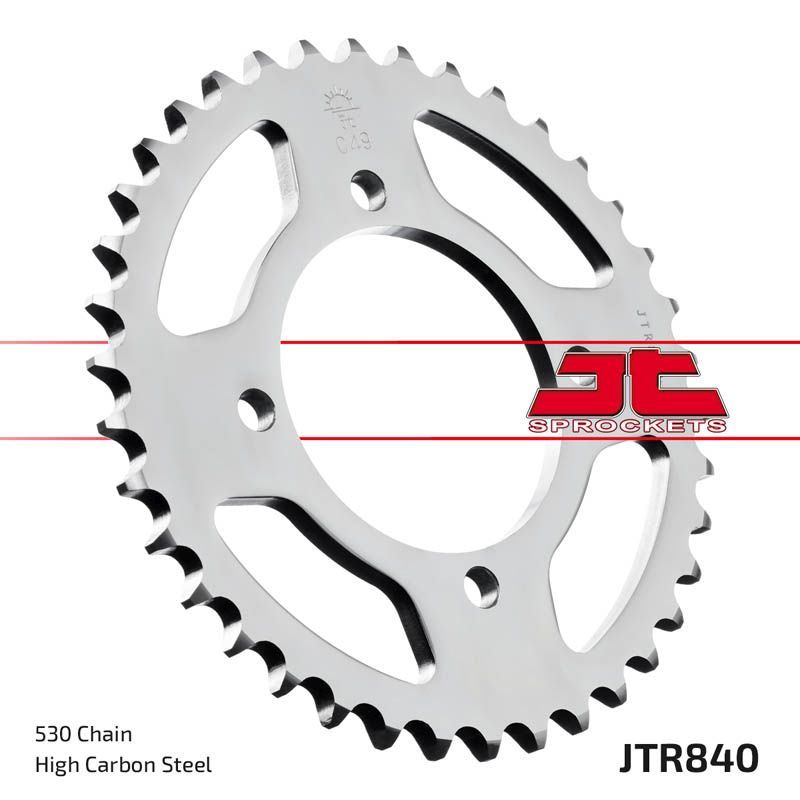 Load image into Gallery viewer, JT Sprockets Rear Steel Sprocket 38 Tooth 38T 530 Chain For Yamaha XS250 RK,SK 1982 JTR840.38
