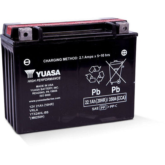 Yuasa Maintenance Free YTX24HLBS 12 Volt Battery YUAM6250H