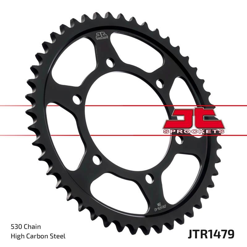 Load image into Gallery viewer, JT Sprockets Front Steel Sprocket 48 Tooth 48T 530 Chain JTR1479.48zbk
