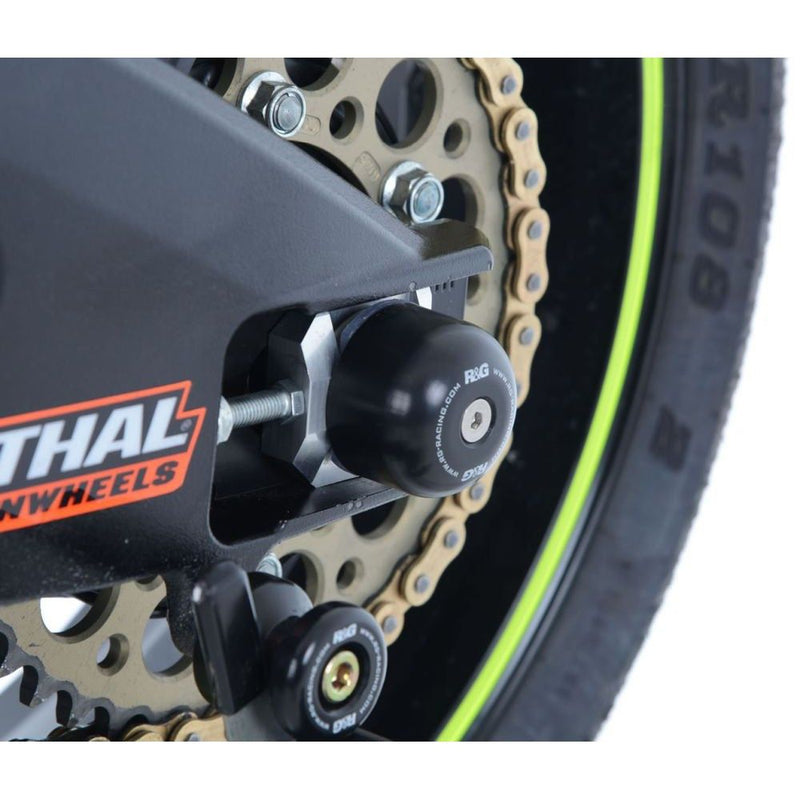 Load image into Gallery viewer, R&amp;G Racing Black Swingarm Protectors For 2017-2018 Suzuki GSXR1000

