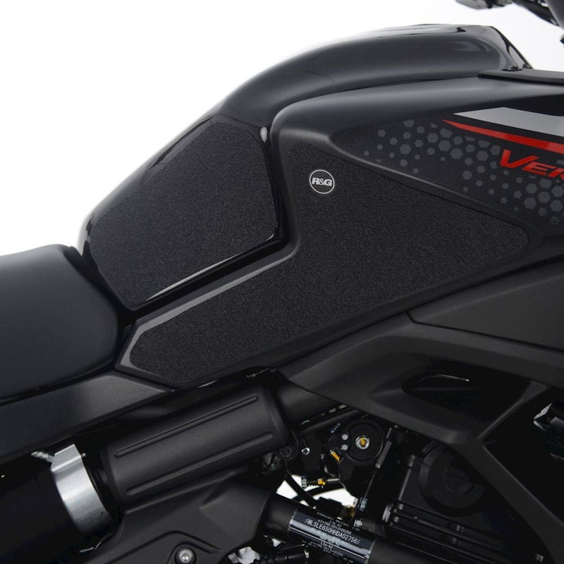 Load image into Gallery viewer, R&amp;G Racing Clear Tank Traction Grips For 2022-2024 Kawasaki Versys 650 KLE650A
