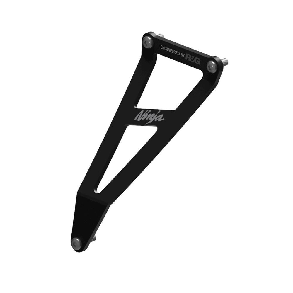 R&G Racing Black Exhaust Hanger & Blanking Plate Kit For 2020-2024 Kawasaki Ninja ZX-25R