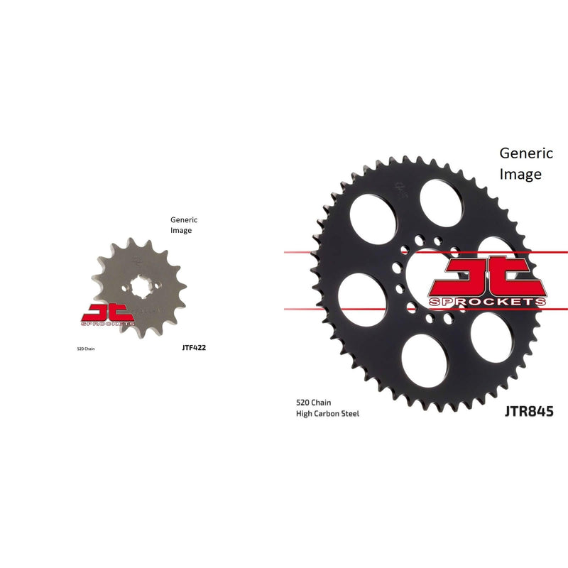Load image into Gallery viewer, JT SPROCKETS Front and Rear Steel Sprocket Kit for OffRoad YAMAHA YZ125X 1976
