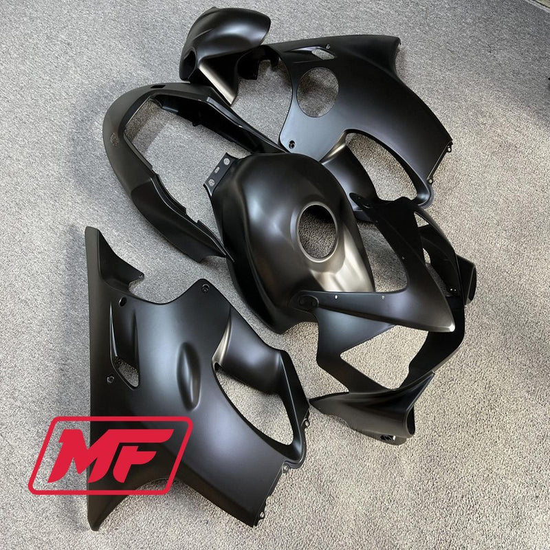 Load image into Gallery viewer, Monster Fairings Full Kit Honda CBR600F 04-07 Matte Black + Windshield + Gas Tank Cover
