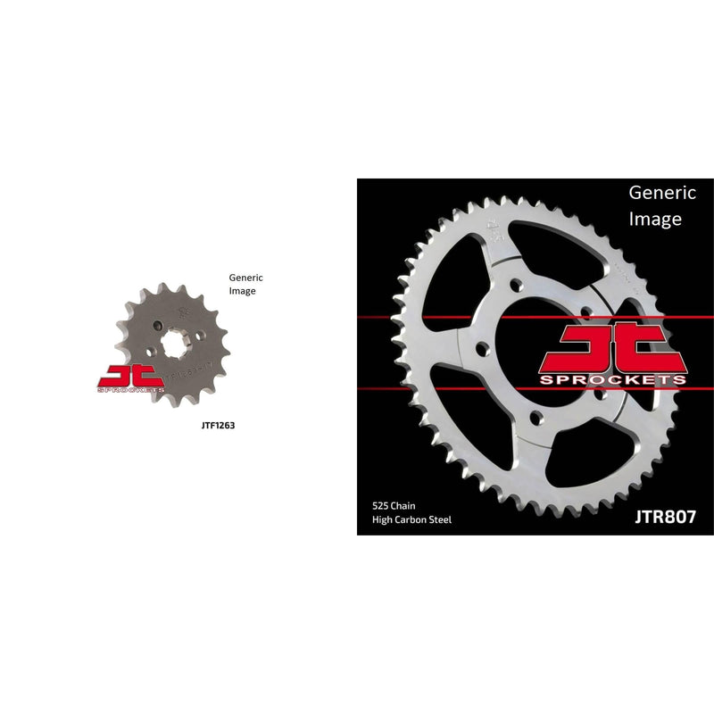 Load image into Gallery viewer, Front and Rear Steel Sprocket Kit for OffRoad KAWASAKI G4TR 100 1970-1975
