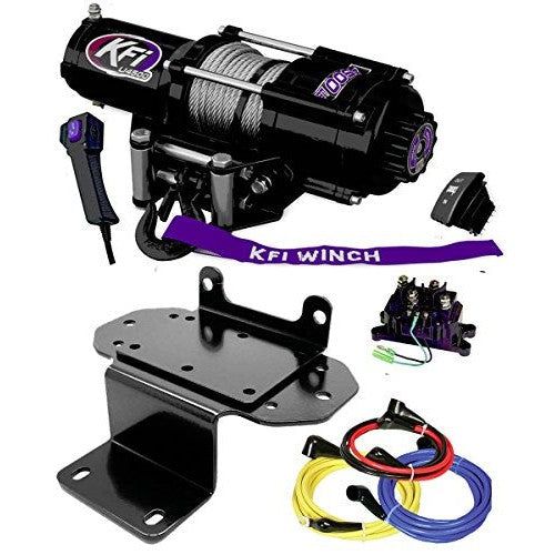 Load image into Gallery viewer, 4500 lb KFI Winch Combo UTV with Mount Yamaha Rhino 450 660 700 2003-2013 NEW

