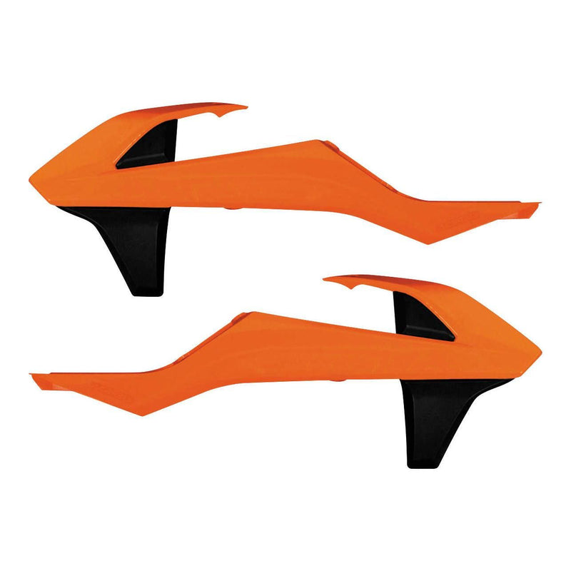 Load image into Gallery viewer, Acerbis 16 Orange/Black Radiator Shrouds for KTM - 2421085225
