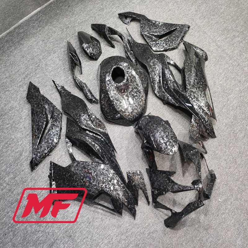 Load image into Gallery viewer, Monster Fairings Full Kit Kawasaki ZX-6R 19-23 Forged Carbon Fiber Style + Windshield + Gas Tank Cover

