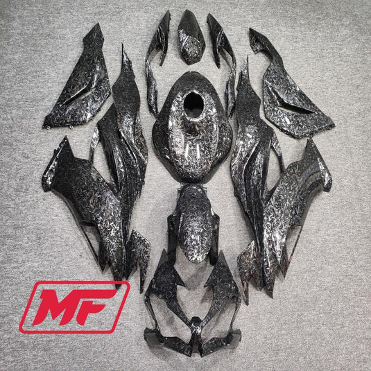 Monster Fairings Full Kit Kawasaki ZX-6R 19-23 Forged Carbon Fiber Style + Windshield + Gas Tank Cover