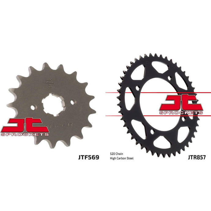Front & Rear Sprocket Kit for YAMAHA XV250 S Virago 95-08 JT Sprockets