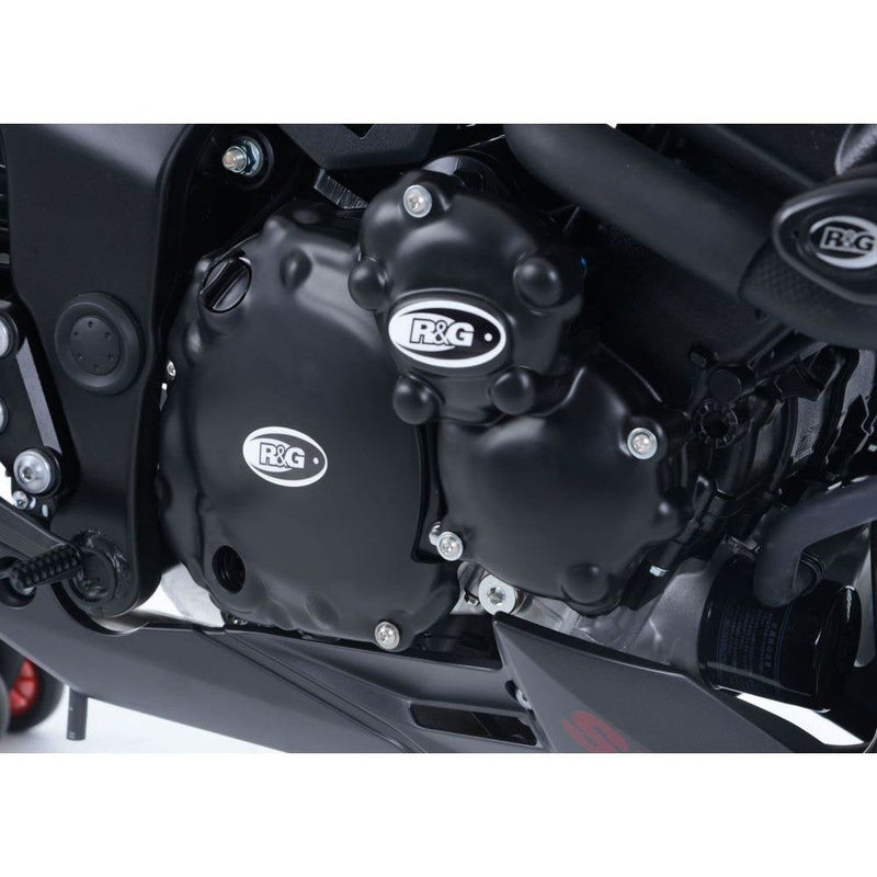 Load image into Gallery viewer, R&amp;G Racing Black 3 Piece Engine Case Cover Kit For 2017-2021 Suzuki GSXS750
