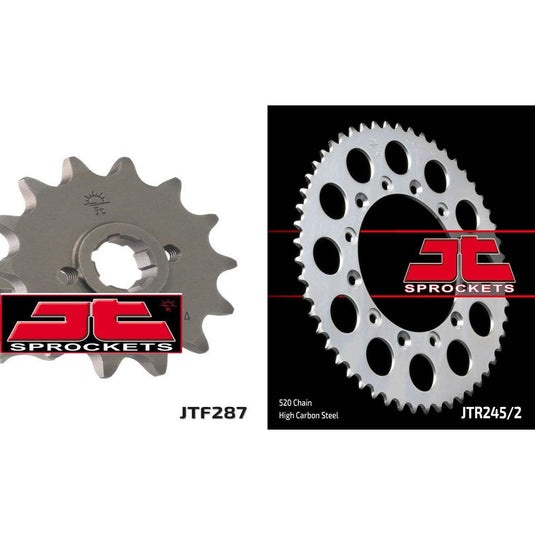 Front & Rear Sprocket Kit for HONDA XLR200-MD39-Japan 92 JT Sprockets