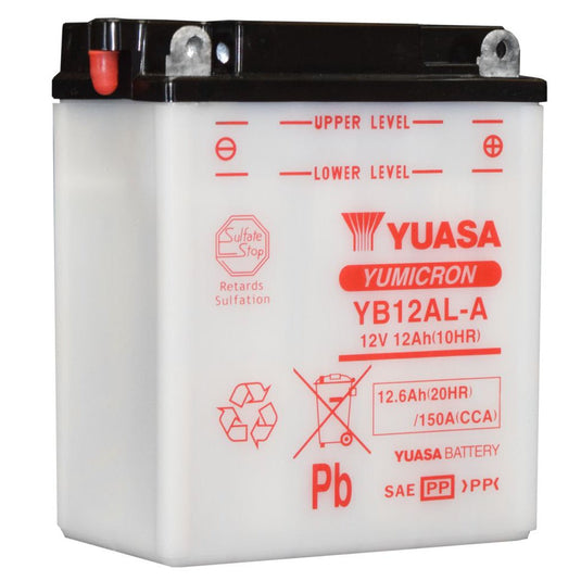 Yuasa Conventional YB12ALA 12 Volt Battery YUAM2221Y