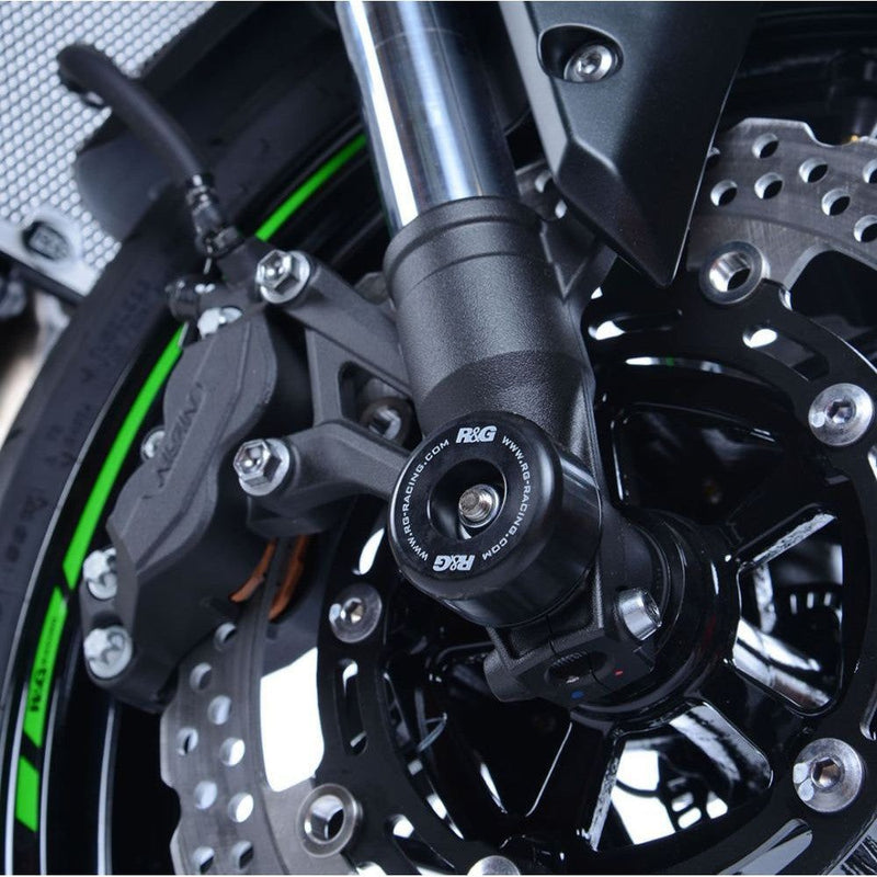 Load image into Gallery viewer, R&amp;G Racing Black Fork Protectors For 2017-2019 Kawasaki Z900 ZR900
