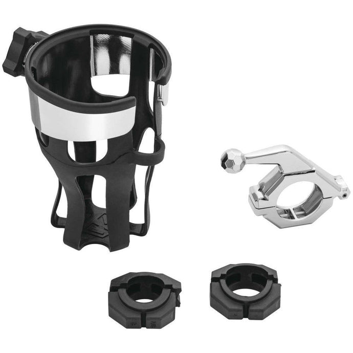 Kuryakyn Universal Chrome Reflex Drink Holder w/Bar Mount 6482