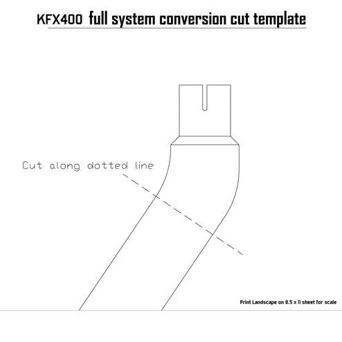 Load image into Gallery viewer, HMF Brushed Aluminum Head Pipe For 2003-2006 Arctic Cat / Suzuki - DVX/LTZ 400
