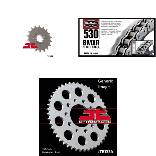 530 BMXR Chain Natural, Front & Rear Sprocket Kit for HONDA CB900F 1980-1982