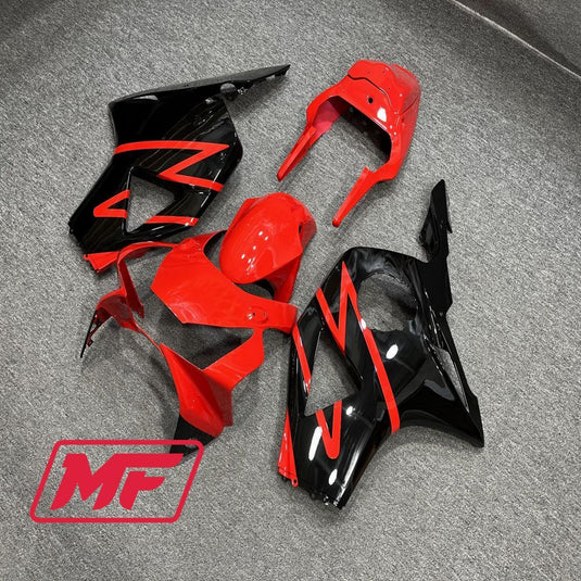 Monster Fairings Full Kit Honda CBR954 02-03 Red and Black + Windshield + Gas Tank Cover