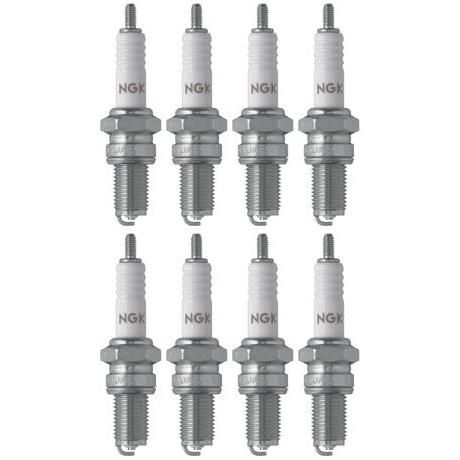 Set of 8 NGK Standard Spark Plugs for Kawasaki BAYOU 1999-1997 Engine 220cc