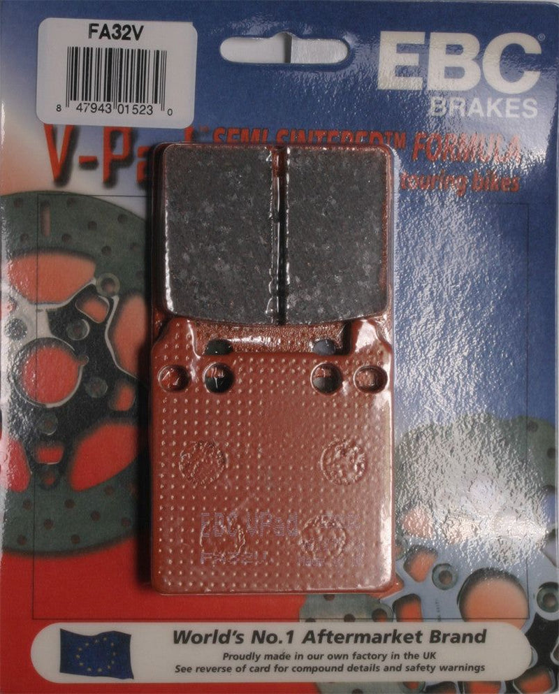 Load image into Gallery viewer, EBC 1 Pair V-Pad Semi-Sintered Touring Brake Pads MPN FA32V
