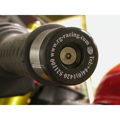 Load image into Gallery viewer, R&amp;G Racing Black Bar End Sliders For 2006-2012 Triumph Daytona 675 BE0026BK
