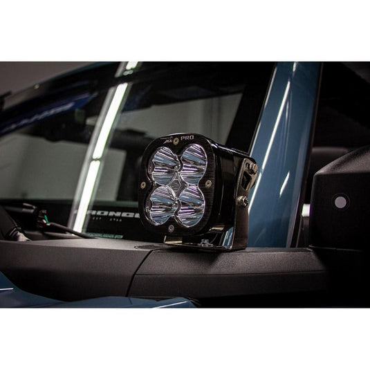 Baja Designs A-Pillar Light Kit Pair XL Pro Series Spot Pattern Clear Lens Toggle Wiring 447752