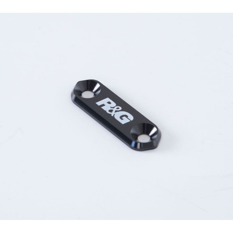 Load image into Gallery viewer, R&amp;G Racing Black Footrest Delete Blanking Plates For 2017-2024 Suzuki GSX-R125
