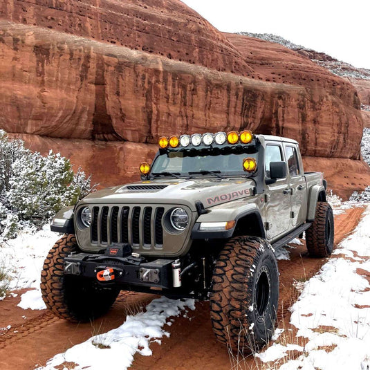 KC HiLiTES Bracket Set - 50" Light Bar - Overhead Mount - Pair - for Jeep 392/Mojave