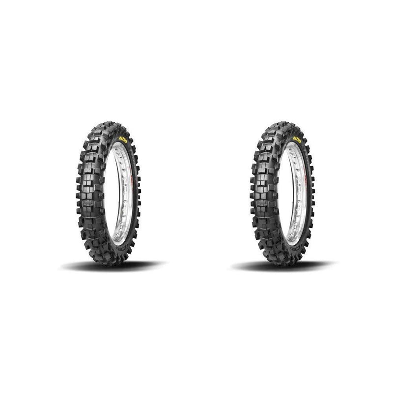 Load image into Gallery viewer, Pair of Maxxis Maxxcross SI M7312 Bias Dirt Bike Tires Rear 80/100-12 (2)
