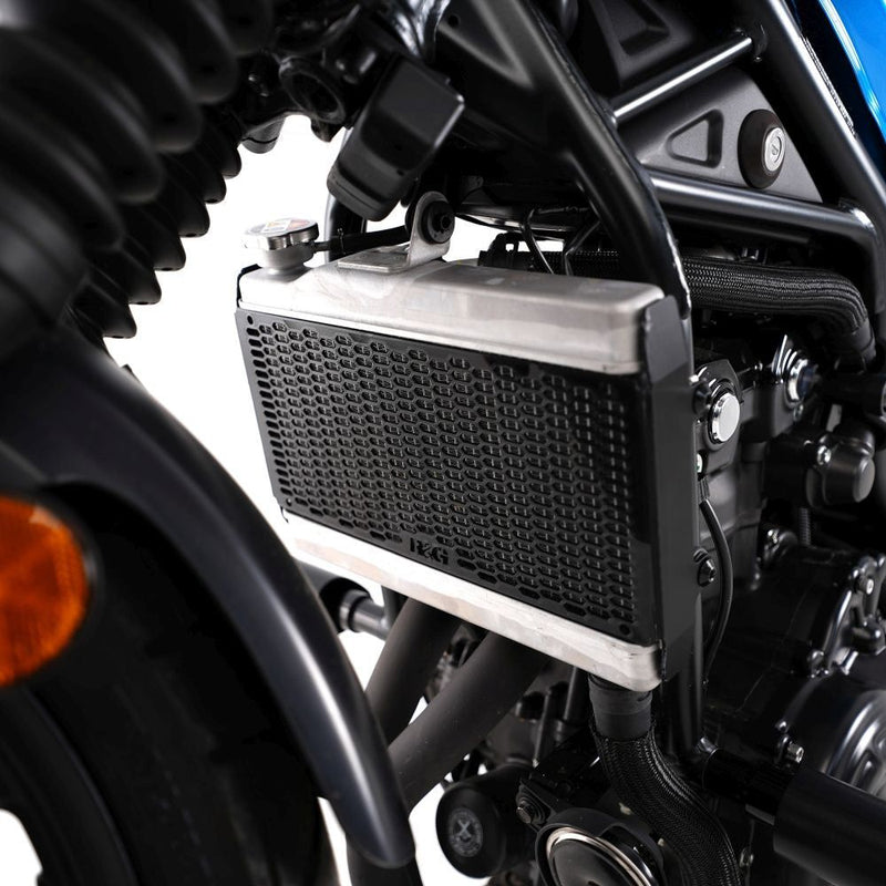 Load image into Gallery viewer, R&amp;G Racing Matt Black PRO Radiator Guard RAD0323PROBK
