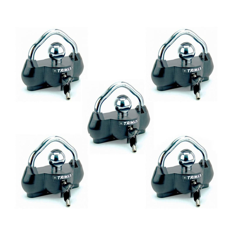 Load image into Gallery viewer, Keyed-Alike Deluxe Universal Trailer Coupler Locks (5-Pack)

