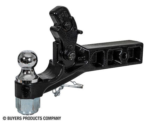 Buyers 10 Ton Combination Pintle Hitch fits 2-1/2 Inch Receiver, 2 Inch Ball