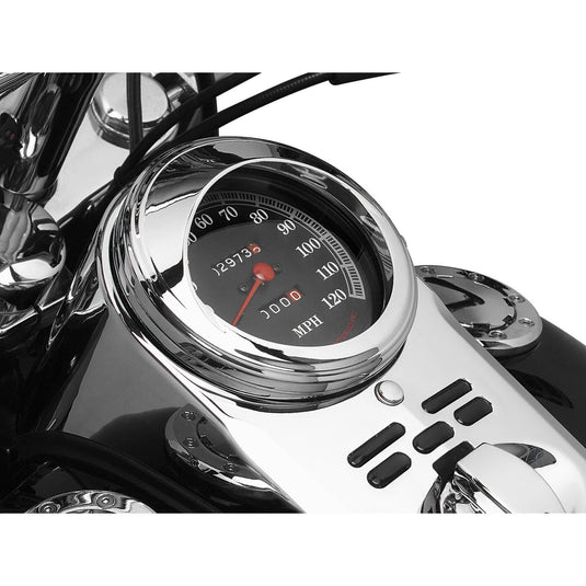 Harley-Davidson FLSTI Heritage Softail 2006Speedometer Visor Chrome by Kuryakyn