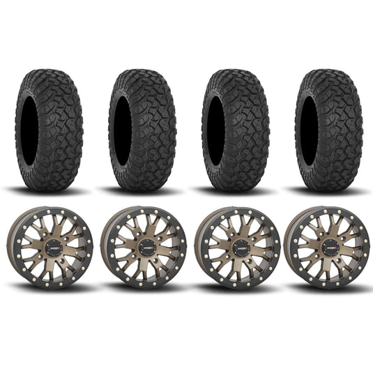 System 3 SB-4 Beadlock Bronze 15" Wheels And RT320 Tires [32x10R-15]