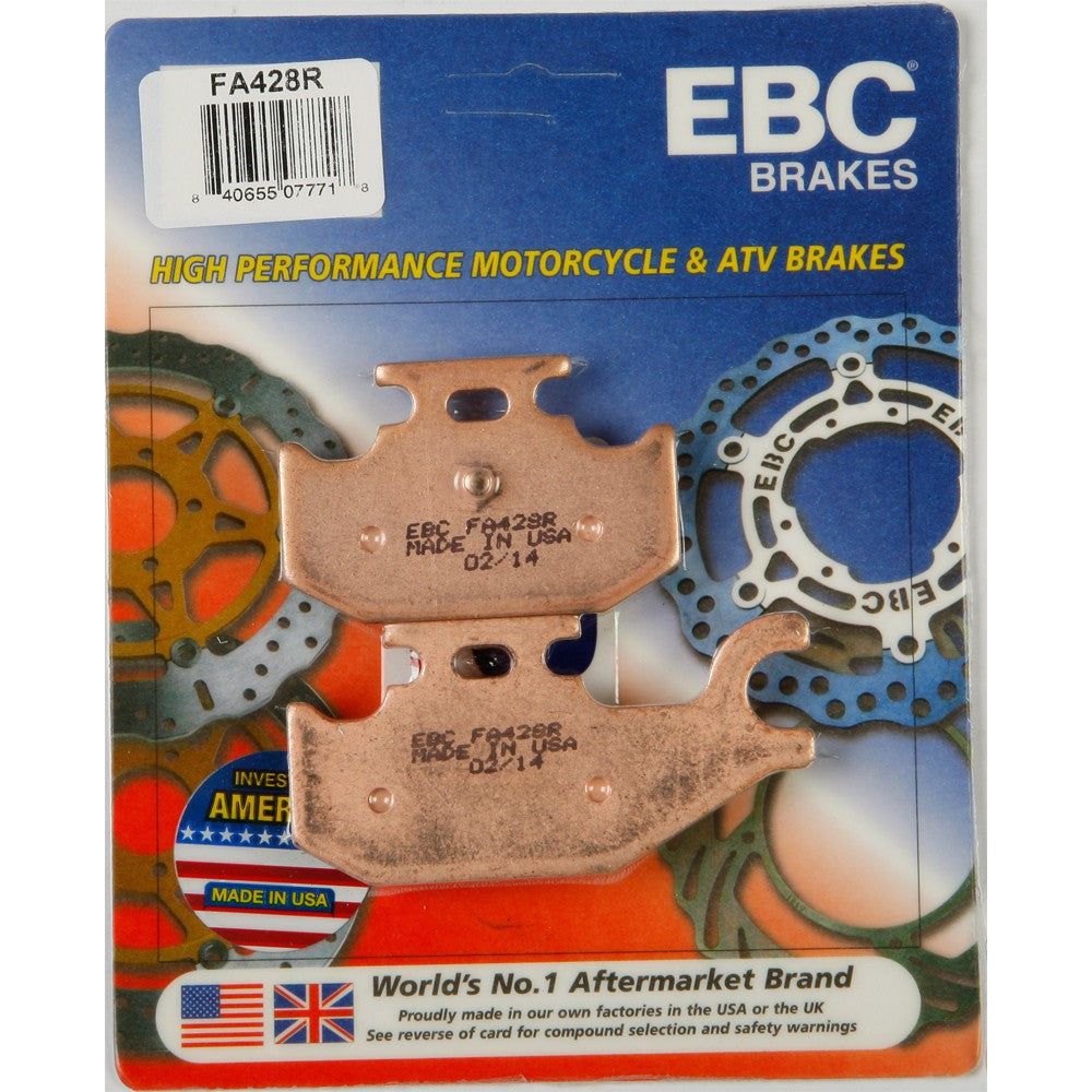 EBC 1 Pair Sintered R Series Heavy-Duty Brake Pads MPN FA428R