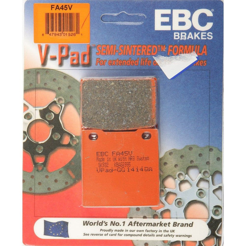 Load image into Gallery viewer, EBC 1 Pair V-Pad Semi-Sintered Touring Brake Pads MPN FA45V
