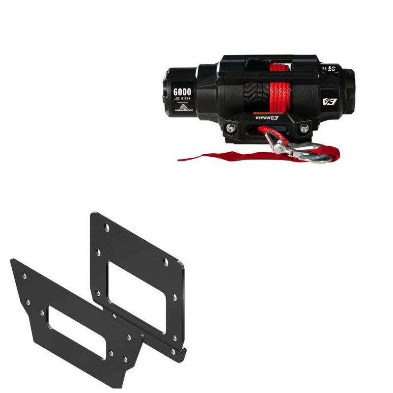 Load image into Gallery viewer, Viper 6000lbs V3 Winch Red Rope With Mount For Kawasaki Teryx KRX 1000 2020-2023
