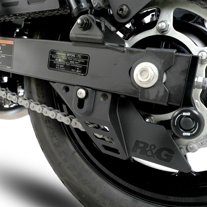 Load image into Gallery viewer, R&amp;G Racing Black Chain &amp; Sprocket Guard For 2024-2025 Kawasaki Eliminator 500
