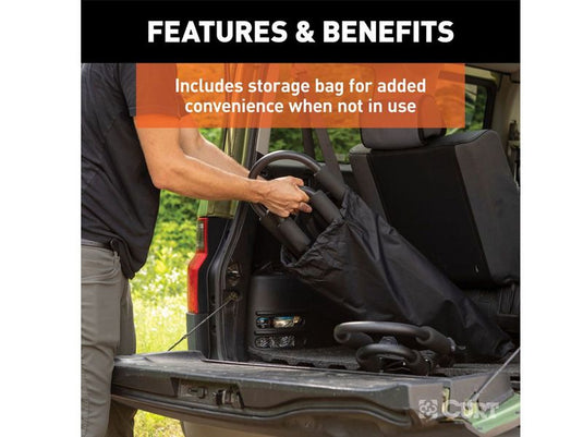 Curt Adjustable Aluminum Roof Rack Kayak Holders