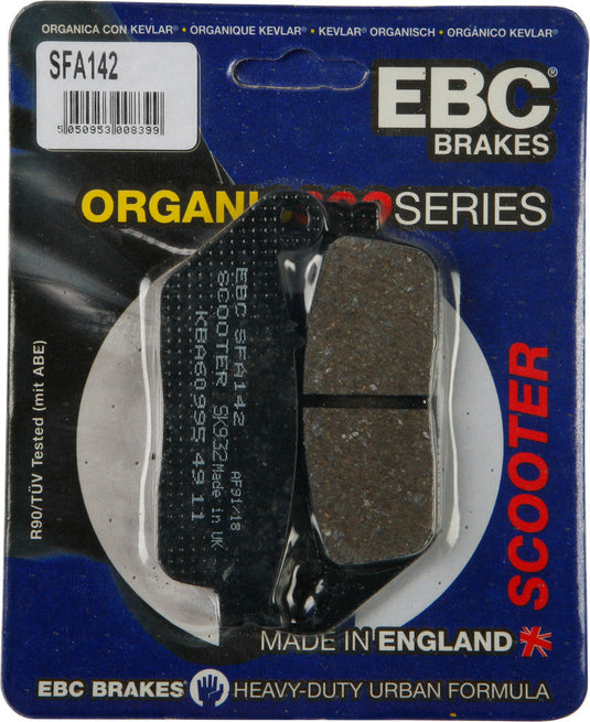EBC 1 Pair Premium SFA Organic OE Replacement Brake Pads MPN SFA142