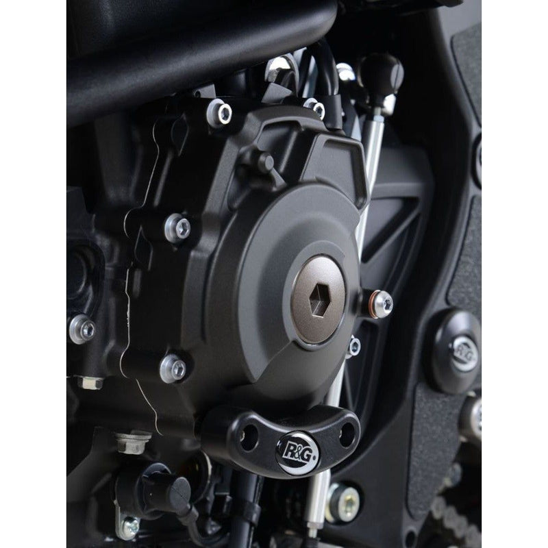 Load image into Gallery viewer, R&amp;G Racing Black Engine Case Sliders LHS For 2018-2024 Yamaha MT-10
