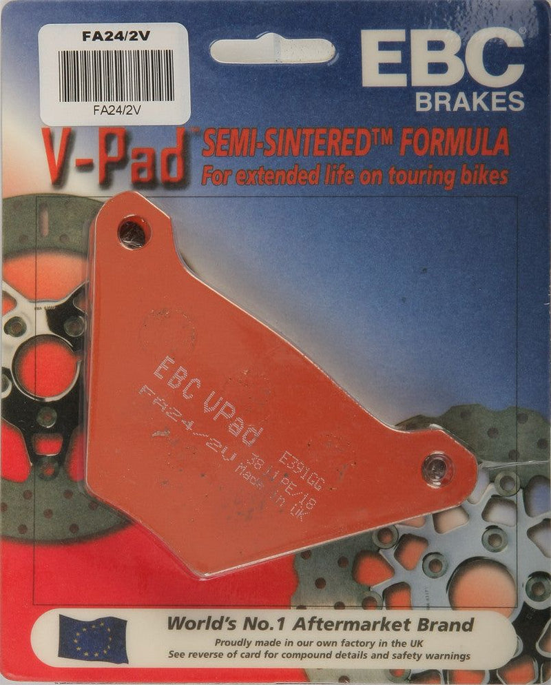 Load image into Gallery viewer, EBC 1 Pair V-Pad Semi-Sintered Touring Brake Pads MPN FA24/2V
