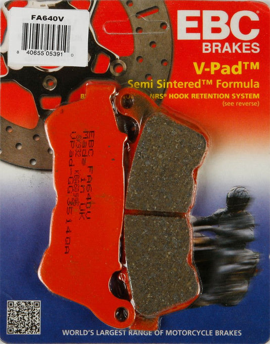 EBC 1 Pair V-Pad Semi-Sintered Touring Brake Pads MPN FA640V