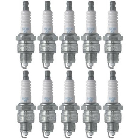 Set of 10 NGK Standard Spark Plugs for Suzuki FA50 1986 Engine 50cc